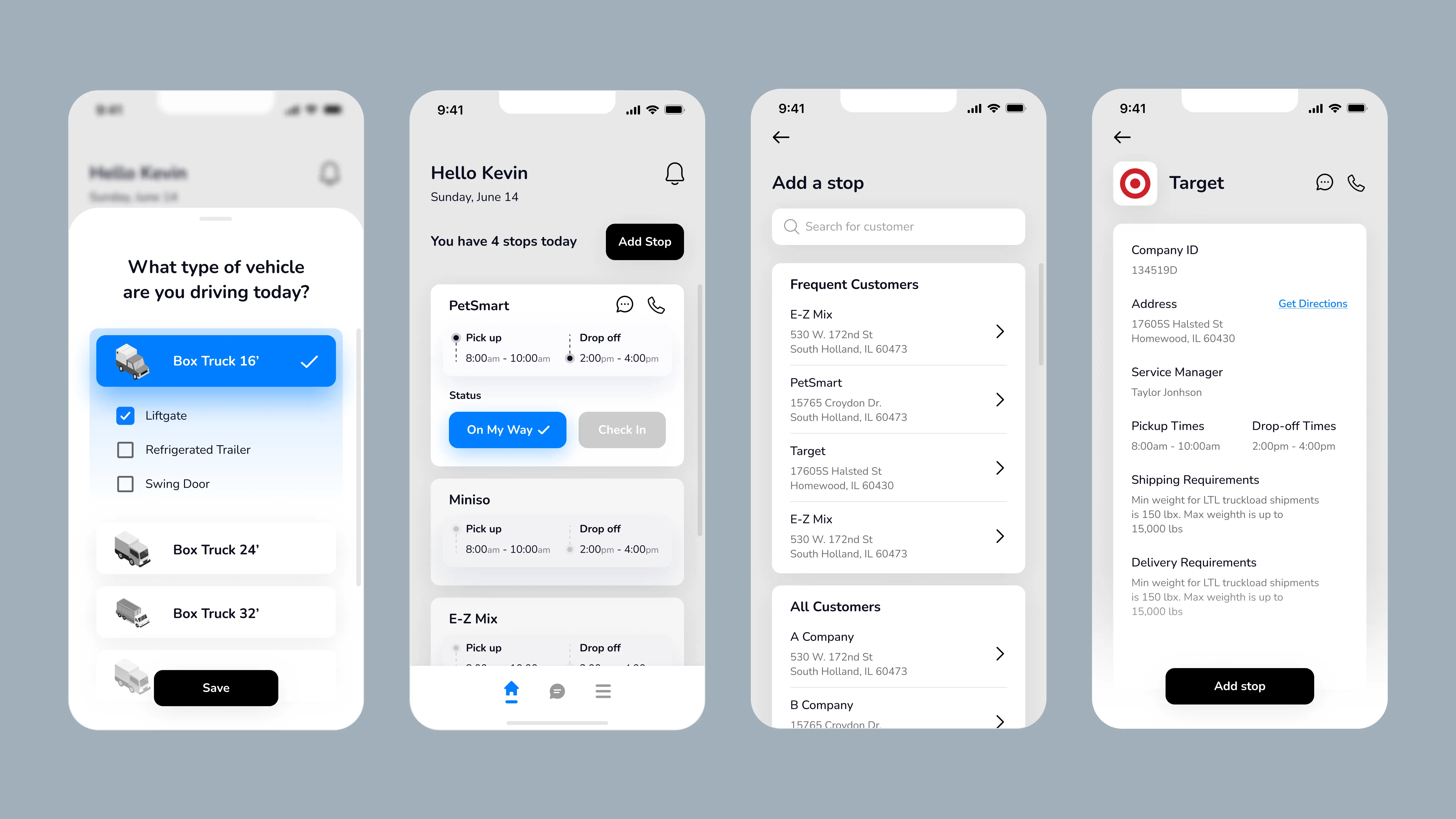 Truck Delivery App